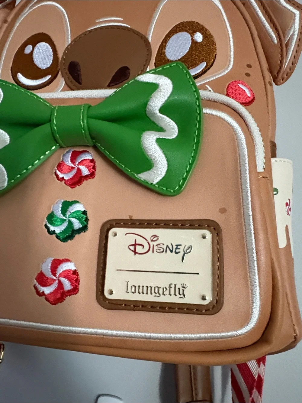 Disney Loungefly Brown Stitch Gingerbread Scented Mini Backpack